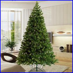 Hot 7.5ft Christmas Tree with 400 Pre-strung Led Lights Foldable Stand Holiday