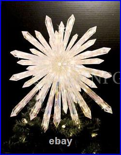 Huge 14 Crystal Star Xmas Tree Topper Nativity Twinkling Lights Twinkle Sparkle