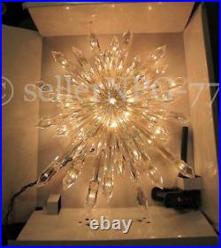 Huge 14 Crystal Star Xmas Tree Topper Nativity Twinkling Lights Twinkle Sparkle