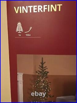 Ikea VINTERFINT Artificial Christmas Tree Indoor with156 LED Lights 63 805.348.57