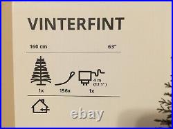 Ikea VINTERFINT Artificial Christmas Tree Indoor with156 LED Lights 63 805.348.57