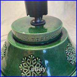 Ittre Ceramic Christmas Tree 18 Lighted Green With Snow Tips 1978 Works