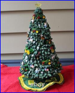 John Deere Lighted Christmas Tree 17 Danbury Mint + Box HTF Local Pick-Up NJ