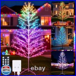 Joomer Christmas Tree with Light Outdoor, 7.6FT 540 LED Artificial