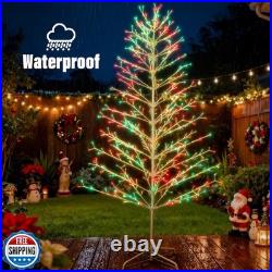 Joomer Christmas Tree with Light Outdoor, 7.6FT 540 LED Artificial