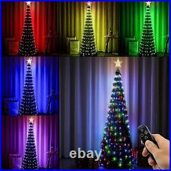 Joomer Christmas Tree with Lights, 6ft Artificial Collapsible Christmas Tree wit