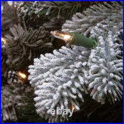 Katlot Snowy 4' Lighted Spruce Christmas Tree, 4' H, 8.7 lb