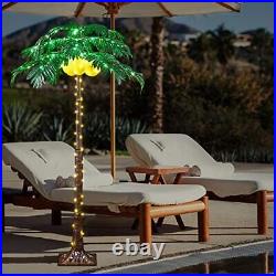 LED Artificial Palm Tree with Lighted Coconuts with USB & Adapter Room Decoration