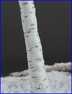 LED Birch Tree Light Set 4ft, 6ft, 8ft Trees with Warm White Lights Indoo