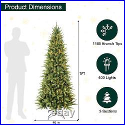 LED Christmas Tree, Artificial Fir Tree with PE & PVC Mixed Branches, Foldable LED Christmas Tree, Artificial Fir Tree with PE & PVC Mixed Branches, Foldable