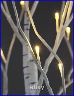 LED Lighted Birch Tree Warm White Christmas Tree Decoration Indoor Outdoor Use