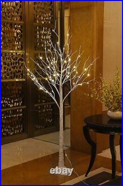LED Lighted Birch Tree Warm White Christmas Tree Decoration Indoor Outdoor Use