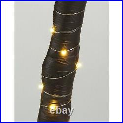 LED Lighted Giant Artificial Tropical Palm Tree 96 Green Lights Decor Large 7Ft