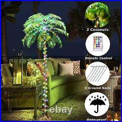 LED Lighted Palm Tree Outdoor Christmas Tree Color Changing Artificial Palm T LED Lighted Palm Tree Outdoor Christmas Tree Color Changing Artificial Palm T