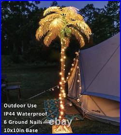 LED Lighted Palm Tree Outdoor Christmas Tree Color Changing Artificial Palm T LED Lighted Palm Tree Outdoor Christmas Tree Color Changing Artificial Palm T