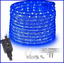 LED Rope Light 10/20/25/50/100/150ft Outdoor Tree Waterproof Holiday Christmas