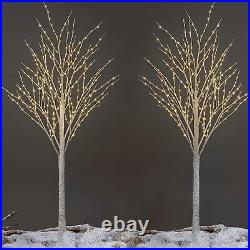LIGHTSHARE Lighted Birch Twig Tree with Fairy Lights