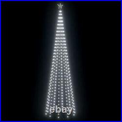 Large Cone Christmas Tree 12ft Cold White LED Light Indoor Outdoor Xmas Decor UK