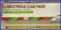 Light Up Christmas Car Tree attaches to automobile rooftop open box