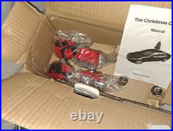 Light Up Christmas Car Tree attaches to automobile rooftop open box