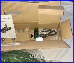 Light Up Christmas Car Tree attaches to automobile rooftop open box