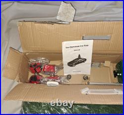 Light Up Christmas Car Tree attaches to automobile rooftop open box