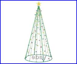 Light-Up, Multi-Colored Twinkle Christmas Tree, 100 Lights, 7 Feet Tall Light-Up, Multi-Colored Twinkle Christmas Tree, 100 Lights, 7 Feet Tall