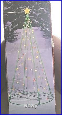 Light-Up, Multi-Colored Twinkle Christmas Tree, 105 Lights, 7 Feet Tall