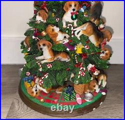 Lighted Beagle Dog Puppies Christmas Tree Sculpture Danbury Mint Rare Damaged Lighted Beagle Dog Puppies Christmas Tree Sculpture Danbury Mint Rare Damaged