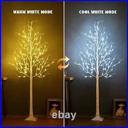 Lighted Birch Tree, 6ft 96LED Birch Tree Lights, Artificial Twig Tree Light