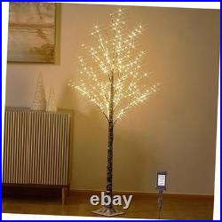 Lighted Snow Flocked Twig Tree with Fairy Lights 6FT 330 LED for 5ft 10in