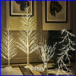 Lighted White Alpine Tree 4FT Christmas Tree 450 LED Warm White Lights Twig Tree Lighted White Alpine Tree 4FT Christmas Tree 450 LED Warm White Lights Twig Tree