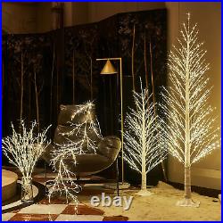 Lighted White Alpine Tree 4FT Christmas Tree 450 LED Warm White Lights Twig Tree Lighted White Alpine Tree 4FT Christmas Tree 450 LED Warm White Lights Twig Tree