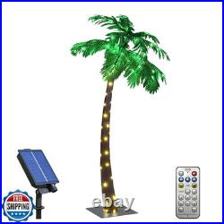 Lightshare 5FT Solar Gorgeous Palm Tree Artificial Lighted Palm Tree, 56LED L