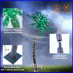 Lightshare New Lighted Palm Tree Large ZLS7FT 96 LED 7 Feet Home Garden Decor