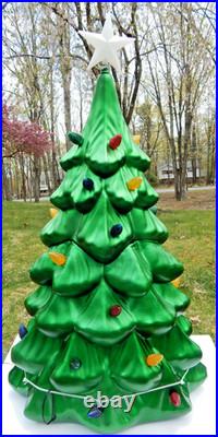 Lowes Holiday Living LED Lighted Christmas Tree Blow Mold 40 In Tall withBox