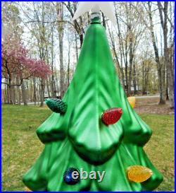 Lowes Holiday Living LED Lighted Christmas Tree Blow Mold 40 In Tall withBox