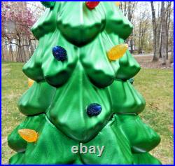 Lowes Holiday Living LED Lighted Christmas Tree Blow Mold 40 In Tall withBox