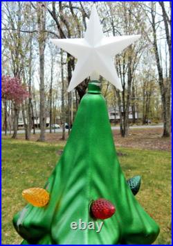 Lowes Holiday Living LED Lighted Christmas Tree Blow Mold 40 In Tall withBox