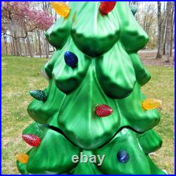 Lowes Holiday Living LED Lighted Christmas Tree Blow Mold 40 In Tall withBox