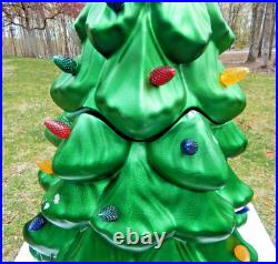Lowes Holiday Living LED Lighted Christmas Tree Blow Mold 40 In Tall withBox
