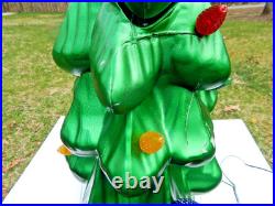 Lowes Holiday Living LED Lighted Christmas Tree Blow Mold 40 In Tall withBox