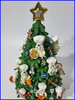 MIB 2002 Danbury Mint Pillsbury Doughboy Lighted Christmas Tree