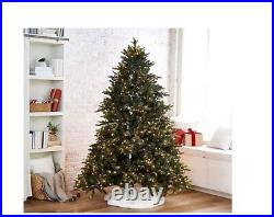 Martha Stewart 7.5' Green Holiday Tree with Pinecone & Multi Color Light