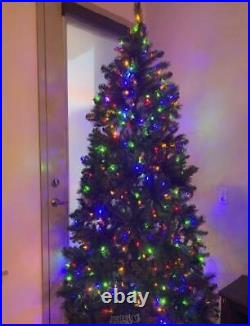 Martha Stewart 7.5' Long Pine Needle Christmas Tree Multicolor LED Lights