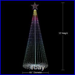 Member's Mark 12' Pre-Lit Multicolor Lightshow Tree