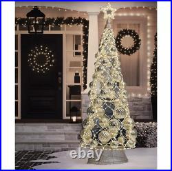 Member's Mark 7' Pre-Lit Christmas Tree with Decorative Ornaments Assorted Col Member's Mark 7' Pre-Lit Christmas Tree with Decorative Ornaments Assorted Col