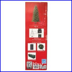 Member's Mark Pre-Lit 7 Ft Slim Linden Fir Christmas Tree, Color-Changing LEDs