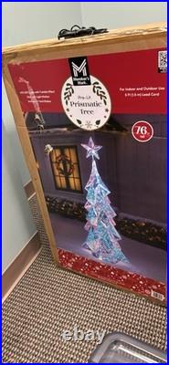 Member's Mark Pre-Lit Prismatic Christmas Tree 76 in Multicolor 470 LED