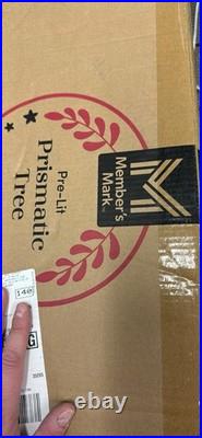 Member's Mark Pre-Lit Prismatic Christmas Tree 76 in Multicolor 470 LED